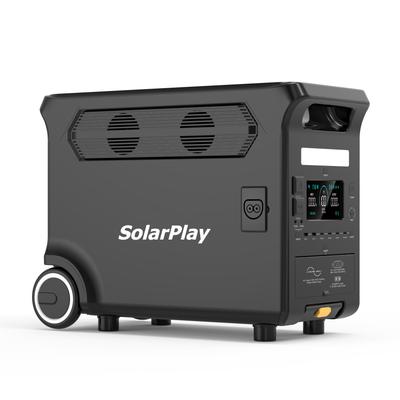 Leistungsstation mit großer Kapazität 3840Wh Tragbar 3600W 3300W Solarenergiegenerator Mit faltbarem Trolleysystem
