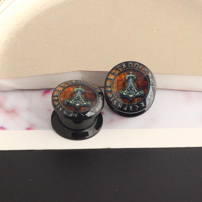 European & American Acrylic Auricle Pulley Ear Expander Jewelry