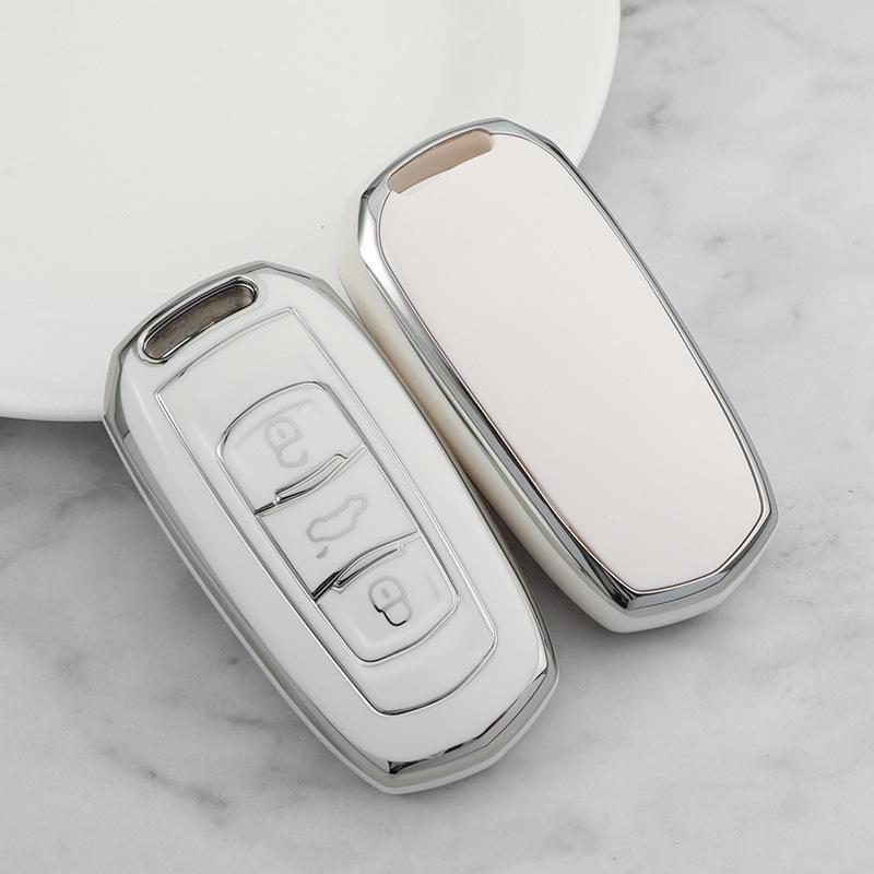 Geely Vision Car Key Cover, Soft Rubber Protective Shell for 2015-2020 Models.