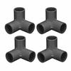 10 PZ Raccordi a T a 3 Vie in Plastica PVC Angolo Retto Connettore a Gomito 20 mm Diametro Interno Nero