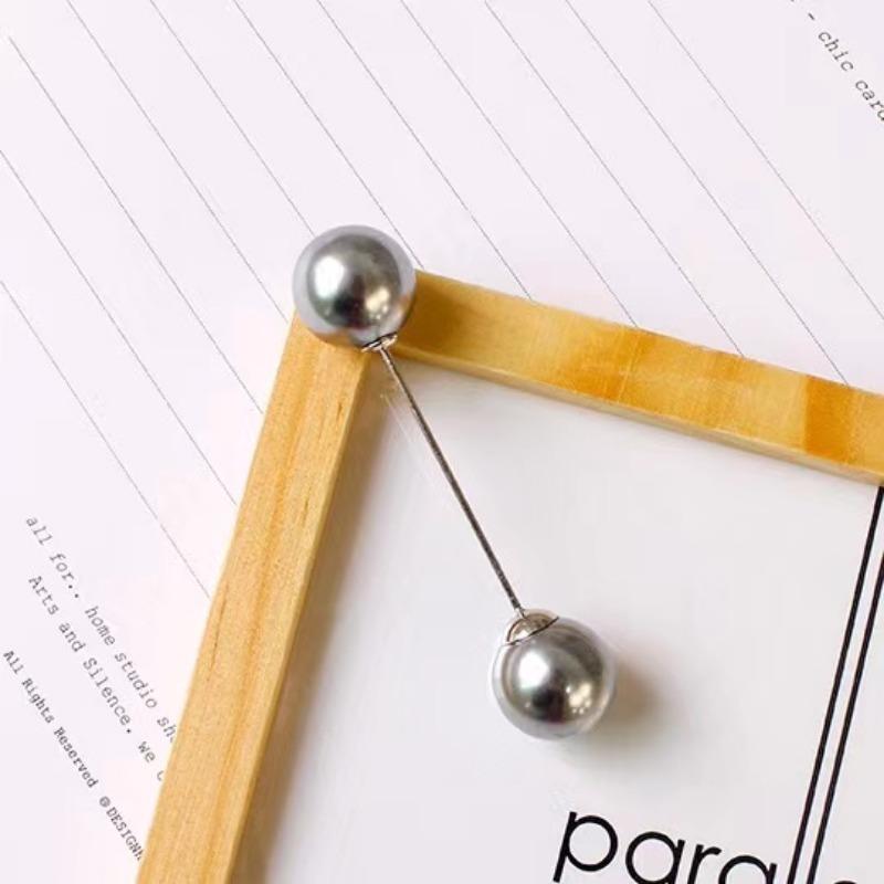 1 szt. Szal szalik ozdoba szpilki podwójna perła broszka akcesoria DIY