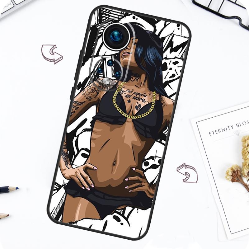 Sexy Sleeve Tattoo Girl Case For Honor Magic 7 Pro 5 6 Lite Honor 200 Pro 50 70 90 X8b X9a X8a X8 X9 X9c X9b Cover