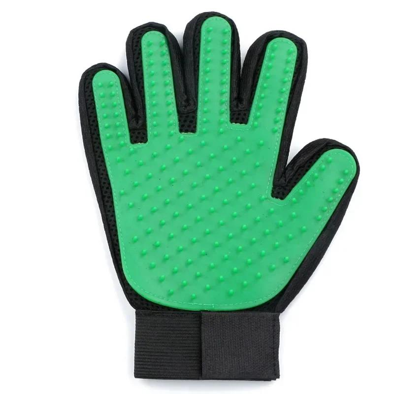Guantes de silicona para el cuidado de mascotas, cepillo y peine para gatos, guantes para bañar a perros, limpieza, eliminación del pelo para perros, suministros para uso animal.