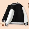 Kids' Color Block Baseball Jacket - Trendy Spring Long Sleeve Cardigan for Boys & Girls 2026.