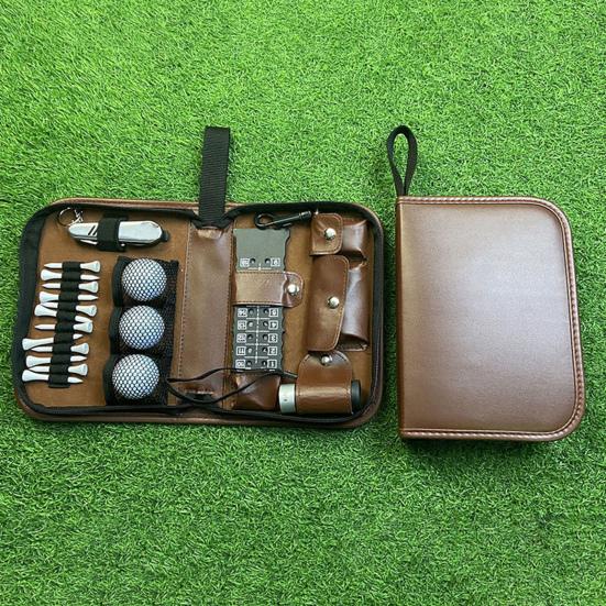 Golf-Werkzeug-Aufbewahrungstasche, Reißverschluss, verschleißfest, wasserdicht, großes Fassungsvermögen, Golf-Tee-Ball-Divot-Werkzeuge, Hartschalen-Organizer