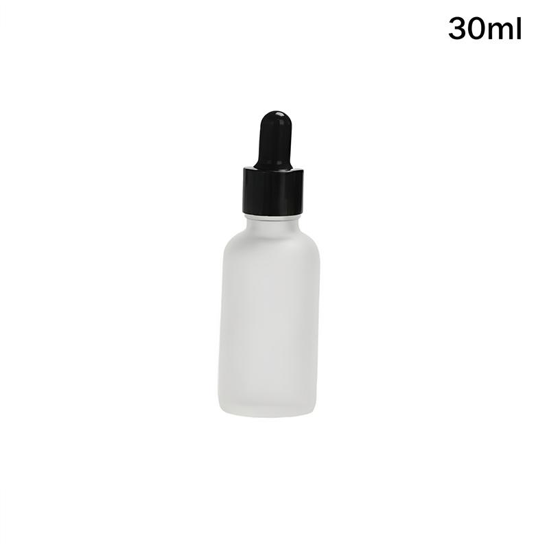 10/50/100ml Klare mattierte Glasflaschen Tropfflasche Lotionflasche Glas leere Flasche Wiederverwendbare Spenderflaschen