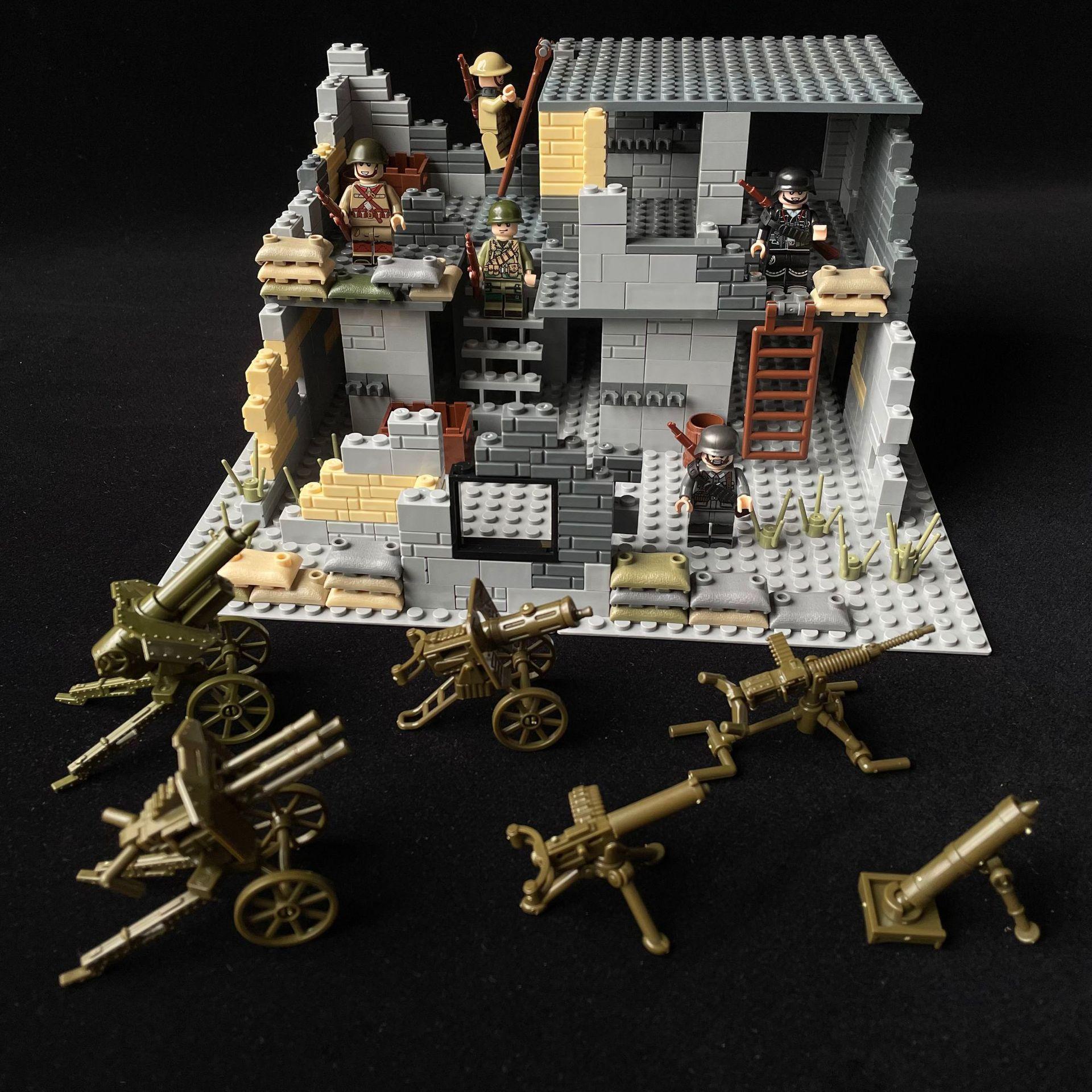 

Сцена Защиты Здание Sentinel Военный Строительный Блок Игрушка Сборка Гильдии Война Здание