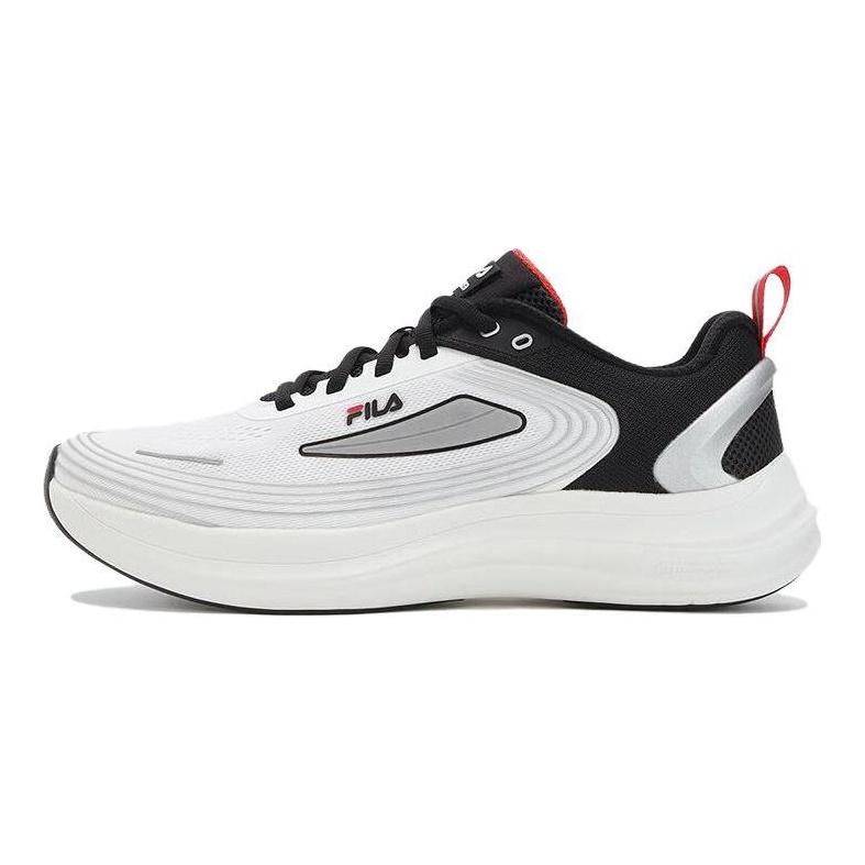 FILA NUVOLE EVO Fabric Low top Running Shoes Men's Black White A12M331112FBB