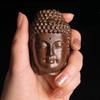 1/2pcs Wooden Sakyamuni Statue 6cm Creative Tathagata Figurine Mahogany Buddha Head India Art Craft
