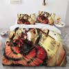 Duvet Cover 3D Cartoon Bedding Set 135×200 Quilt Cover Pillowcase 3 Pieces Anime Girl Soft 100% Superfine Fiber Zipper Closure