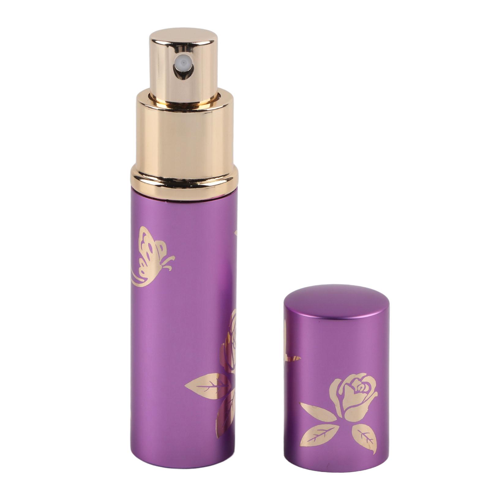 

Portable Perfume Bottle Aluminum Atomizer Empty Cosmetic Spray Bottle 10ml Purple