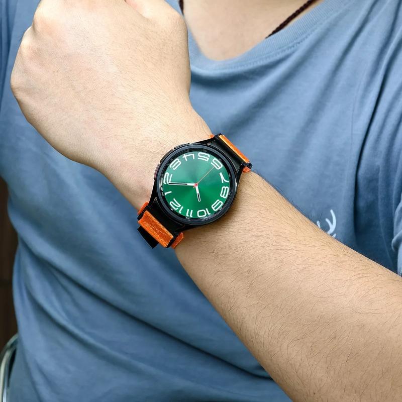 Pulseira de Nylon Sem Frestas para Samsung Galaxy Watch 6 Classic 43mm 47mm 7 6 5 4 40mm 44mm Bracelete Esportivo para Pulseira Galaxy Watch 5Pro 45mm