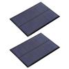 2Pcs Mini Solar Panel Epoxy Power Module Battery Polysilicon Industrial Supplies 5V 500MA