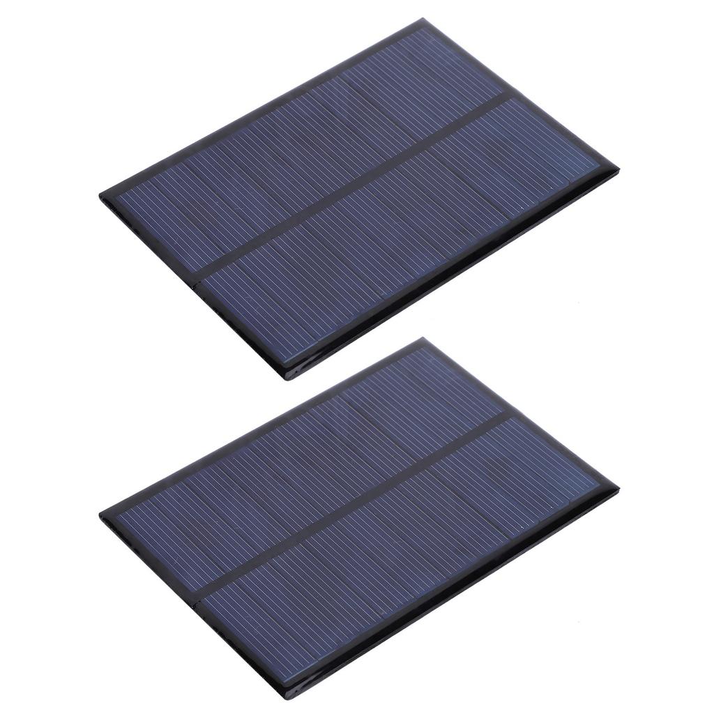 2Pcs Mini Solar Panel Epoxy Power Module Battery Polysilicon Industrial Supplies 5V 500MA