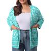 Women's Fall And Winter Fashion Casual Soild 3/4 Sleeve Mid-Length Cardigan Jacket