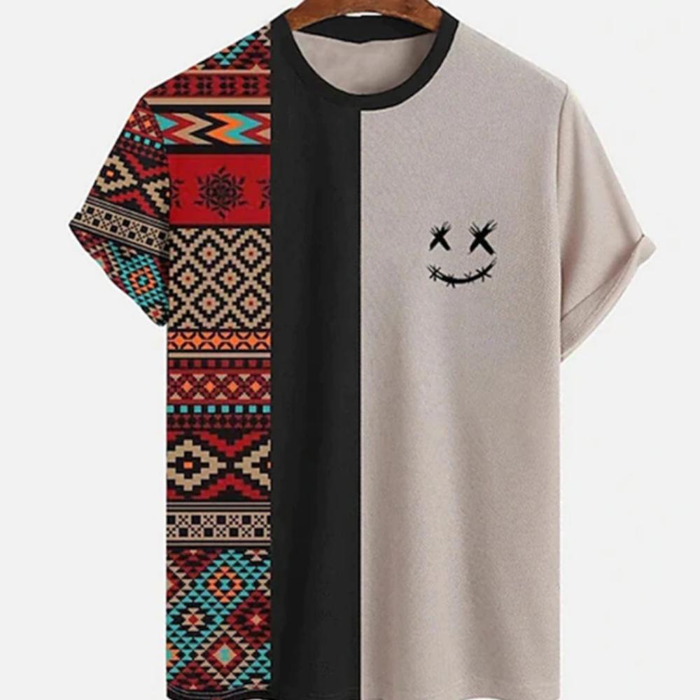 Fashion Vintage Totem Graphic T-Shirts 3D Print Summer Men's Woman Short Sleeve T Shirt Oversized Harajuku Top Tees Men Clothing