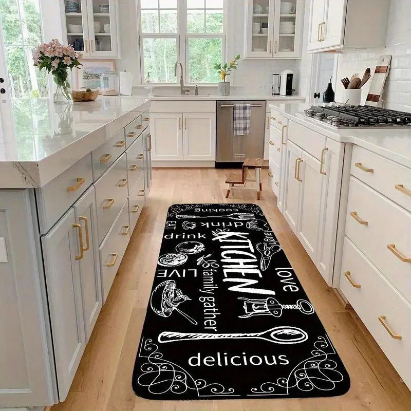 Anti-slip Kitchen Floor Mat Home Entrance Doormat Decor Hallway Balcony Runners Rugs Laundry Room Floor Mat Living Room Carpet