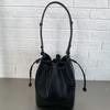 SHELKSBAG New 2026 Pleated Bucket Bags for Women High-End Style Drawstring Shoulder Bag Fashion Leather Patchwork Crossbody Bag
