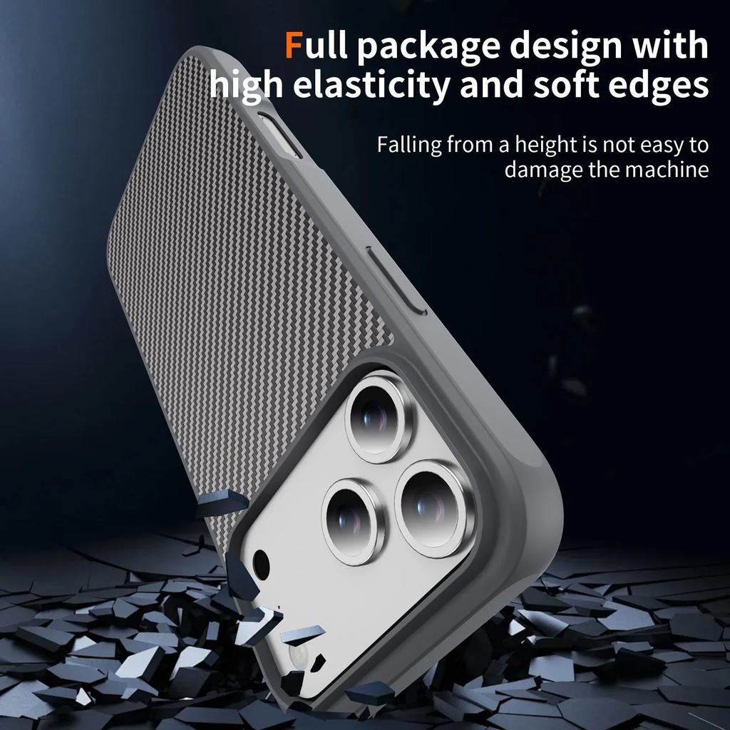 for iphone17 Luxury Carbon Fiber Drop Protection Coque Case for Iphone 17 Pro Max 16 Plus 17 Air Pro Iphone17 Iphone16