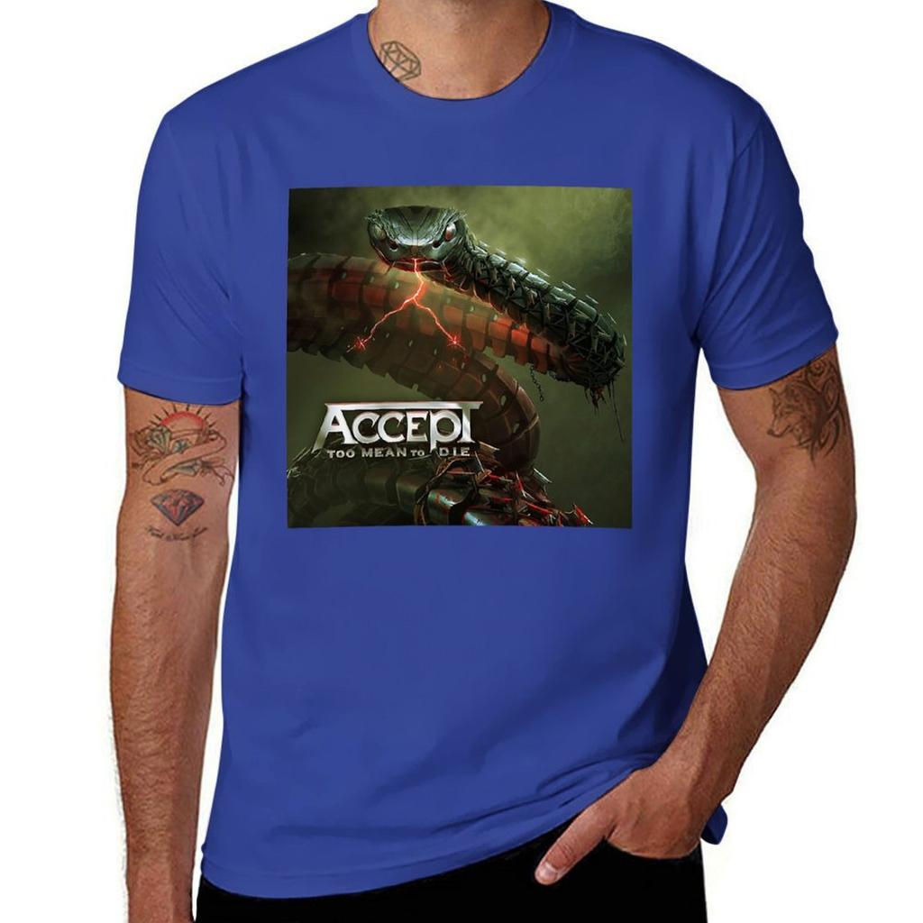 Accept Band T-Shirt Geschenke für Freund Vintage Grafik T-Shirt Baumwolle Herren T-Shirts Herrenmode