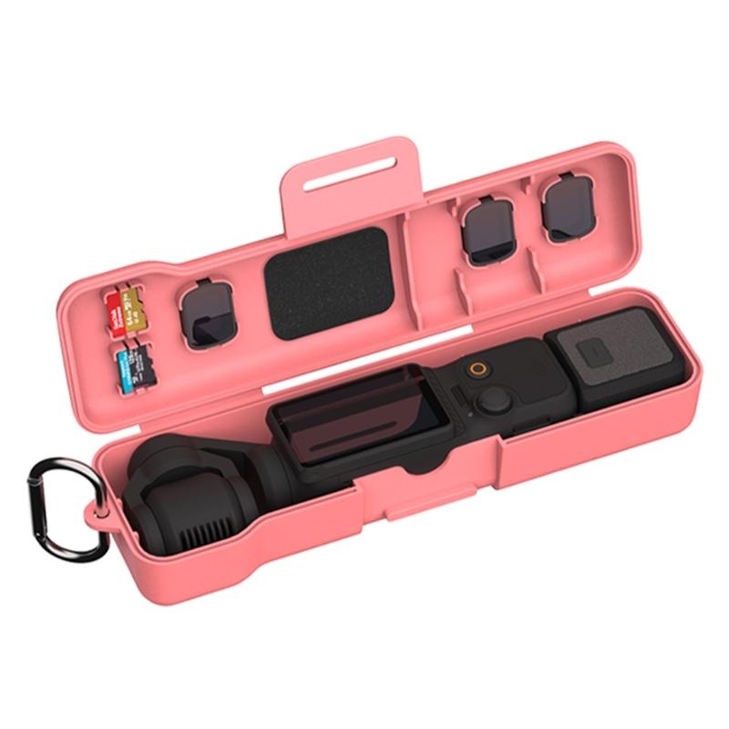 Compactly Plastic Storage Case For Pocket 3 Camera Shell Organizers Box With Magnetic Filter Slots And Memory Card Slots