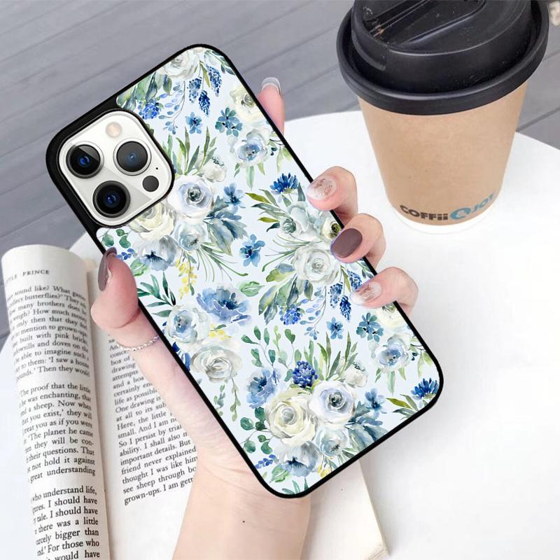 Floral Theme Pattern Mobile Phone Cases Cover For iPhone 17 Air 16 15 14 12 13 11 Pro MAX apple Plus Coque