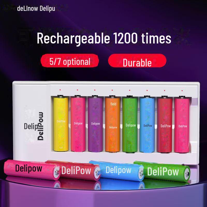 Delipu Rechargeable NiMH Battery Set: No. 5 & No. 7 for Children's Toy Remote Controls