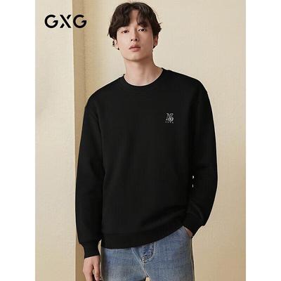 GXG Men's Letter Print Round Neck Sweatshirt