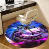 Blue Haired Character,JINX Chair mat Round Rug Office carpet, Non slip, Suitable for Living Rooms, Bedrooms Decor.1205413a