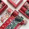 6 Rolls Each Box Contains of Christmas Themed Tape Colored Gift Decorations Scrapbooks Beautification Labels Stickers Student Stationery Supplie