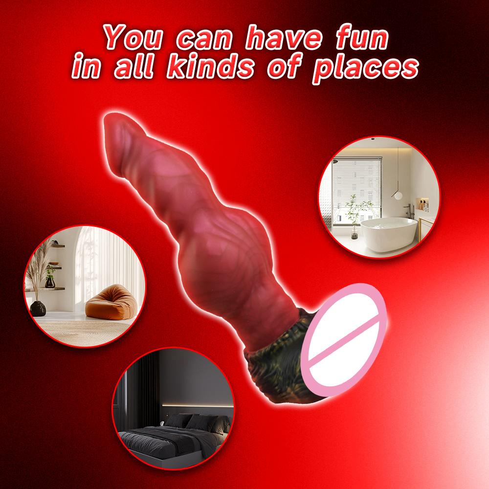 Silicone Monster Penis, Large Suction Cup Vaginal and Anal Plug Dilator, Masturbator, Unisex Adult Sexy Sex Toys, Sex Toys 18+
