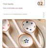 Keramisk soppsked Japansk stil Kreativ grov keramik Handmålad keramisk sked Kaffe Mjölk Dessertsked Kreativt bordsserv