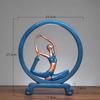 European-style Yoga Girl Figure Resin Decoration Creative Home Wine Cabinet Porch Light Luxury Art Sculpture Ornaments