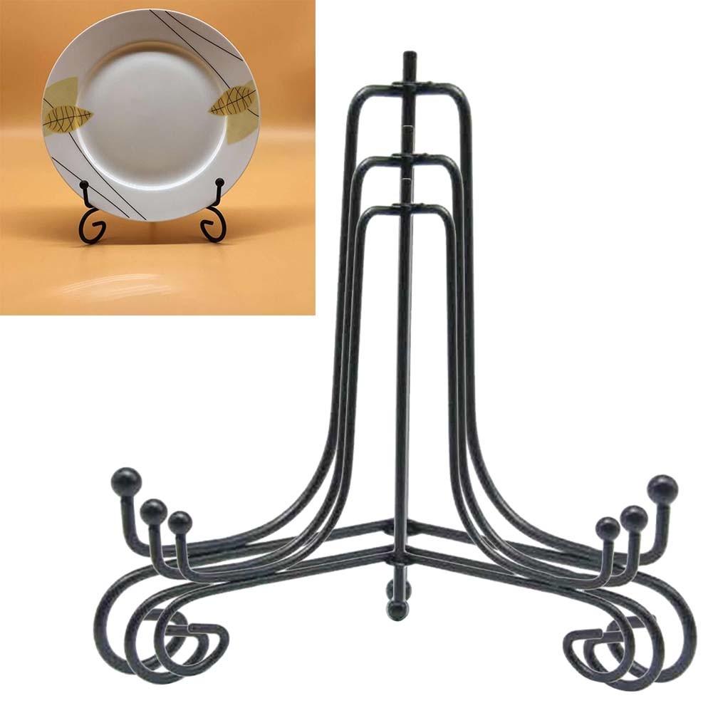 Storage Stand Tray Support Black Iron Plate Craft Book Holder