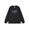 Hong Kong Style Trendy Minimalist Letter Print Long Sleeve Retro T-Shirt for Couples - Autumn/Winter