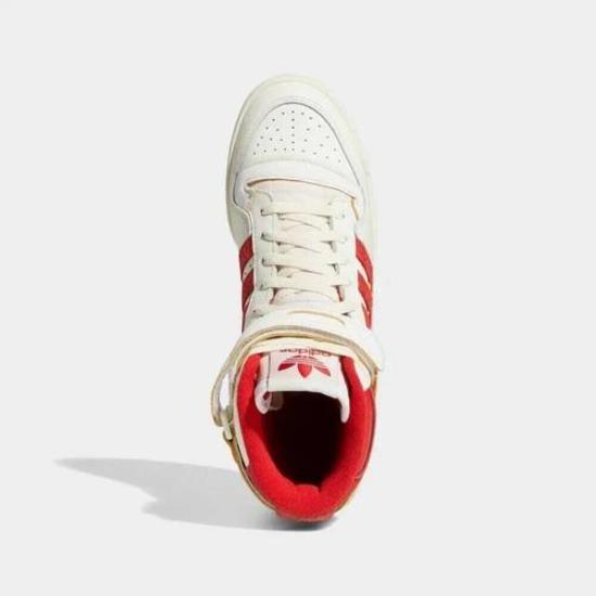 adidas Forum 84 High Cloud White Team Power Red GY6972 Men's Size