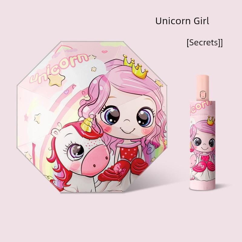 Children's Umbrella Safety Anti-Rebound Boys and Girls Kindergarten Primary School Students School Dedicated Sunny and Rainy Dual-Use Self-Opening