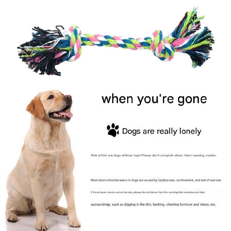 Cotton Rope Chew Toy for Dog Indoor Fun Encourages Fetching Game and Reduce Destructive Behavior Home Entertainment Fun