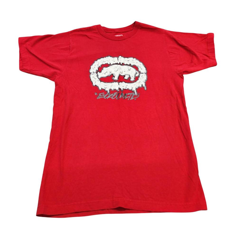 Ecko Unltd Shirt Mens Large Red Rhino Logo Graphic Tee Tagless Cotton Streetwear Unisex T-Shirt