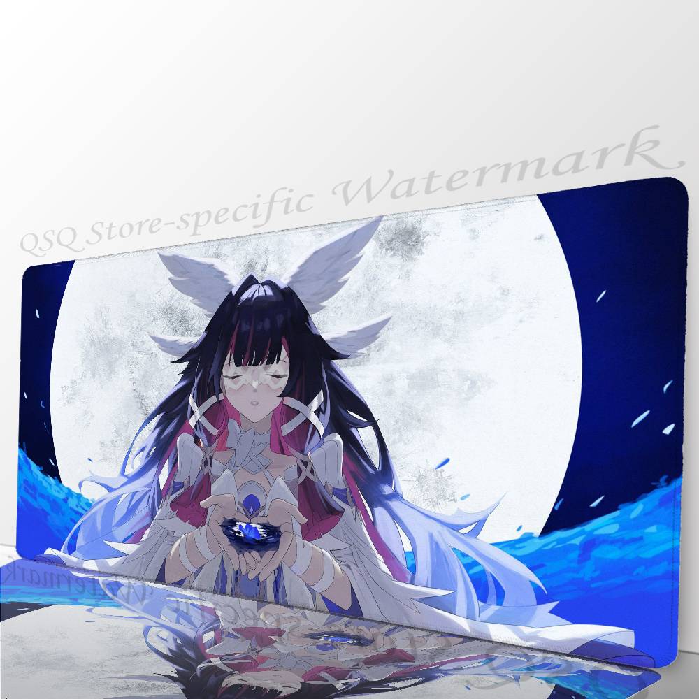Anime Columbina G-Genshin Impact Mousepad Non-slip Suitable For Office Computers Laptops E-sports Game Desk Mats XXL Keyboard