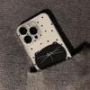 Cartoon Polka Dot Big Face Cat iPhone17Promax Mobile Phone Case Is Suitable for Apple 16Pro Space Case 14/15 Set