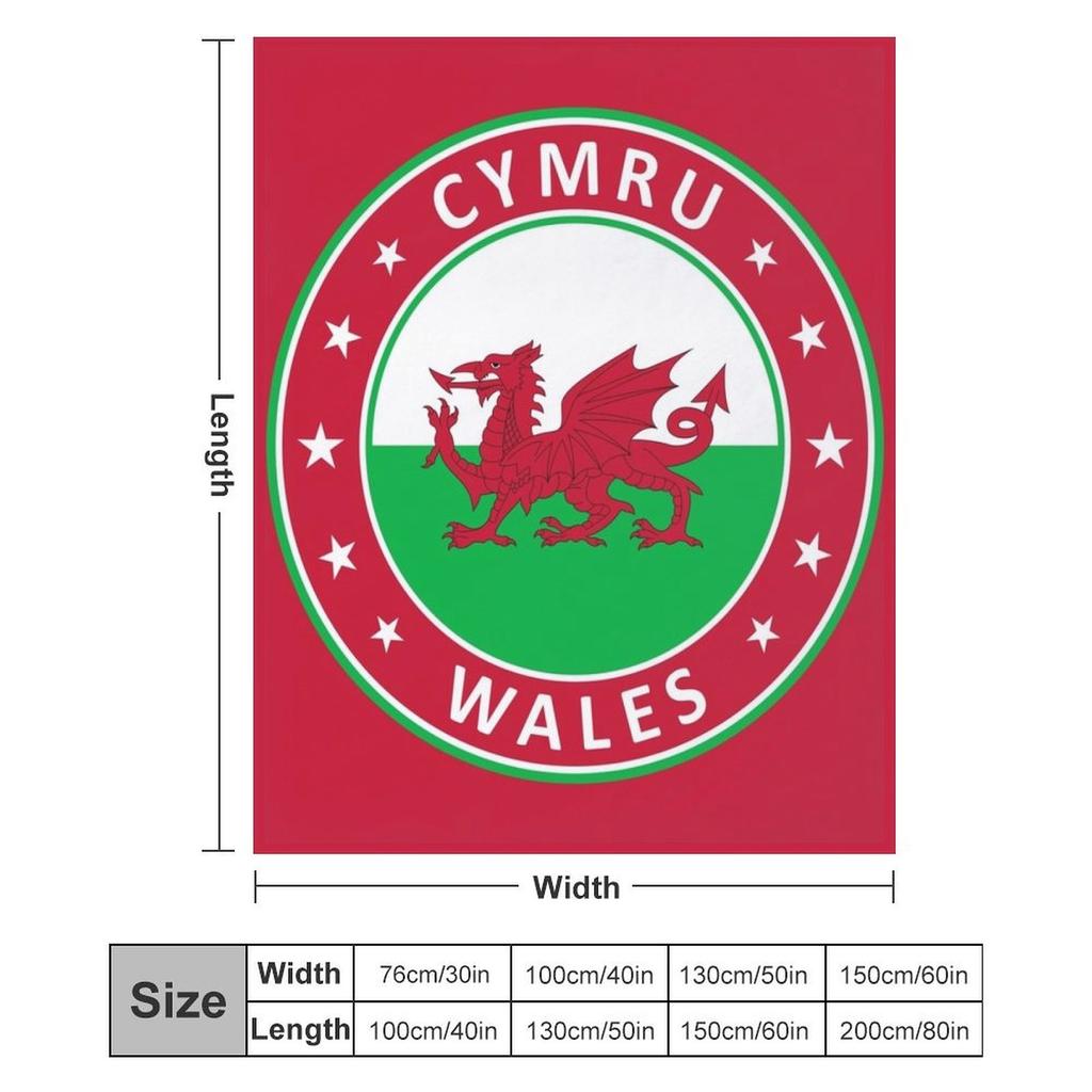 Wales, Cymru Throw Blanket Cozy Microfiber Throw Blanket For Home Bedroom