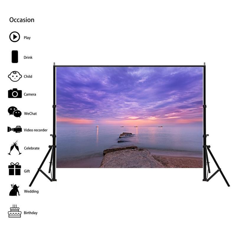 Beach Seaside Scenery Series Background Cloth for Summer Parties,Events,Photo Shoot Backdrop,Beach Theme Decor,Weddings