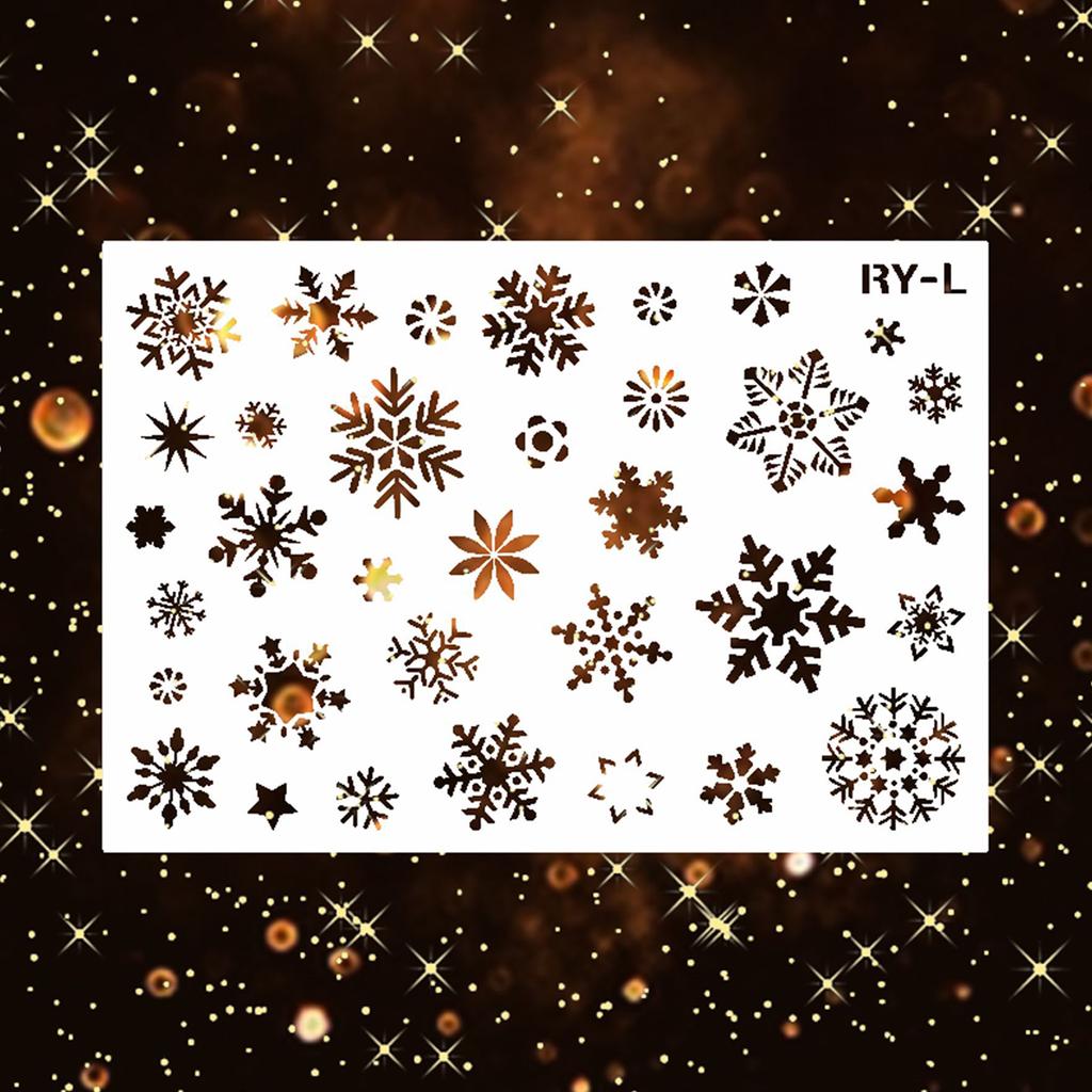 Christmas Snowflakes Painting Templates for Kid Student Art Drawing DIY Crafts