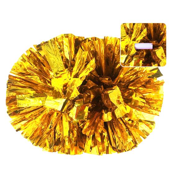 Cheerleading Pom Poms Glänsande Kontrastfärg Dekorativa med Långt Handtag Fyllig Form Skapa Atmosfär Glittrande Bekvämt Grepp Cheerleading