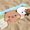 Asciugamano da Spiaggia Bubu e Dudu Cartone Animato Asciugatura Rapida Sovradimensionato Assorbente Morbido Asciugamani da Bagno/Spiaggia per Uomini Donne