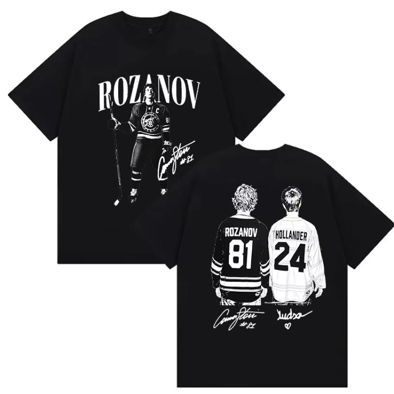 Ilya Rozanov Hollanov Large Unisexs Tshirt Heating Competition Retro Pattern Tshirt Movie Shane Hollander Cotton Tshirt