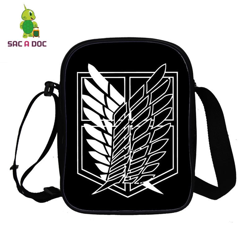 New Anime Attack on Titan Giant Shoulder Bag Full Color 3D Printed Messenger Bag