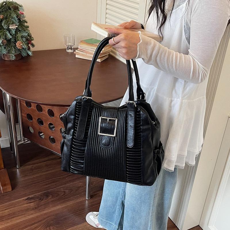 Large-capacity Portable Shopping Bag Tote Bag Retro Mom Bag Shoulder Bag