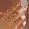 Snake Inspired Rings Open Loop Designs Metal Jewelry Personalize Gift For Special Moment